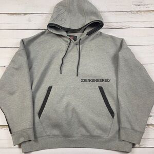 Jordan Gray and Black Men's Hoodie